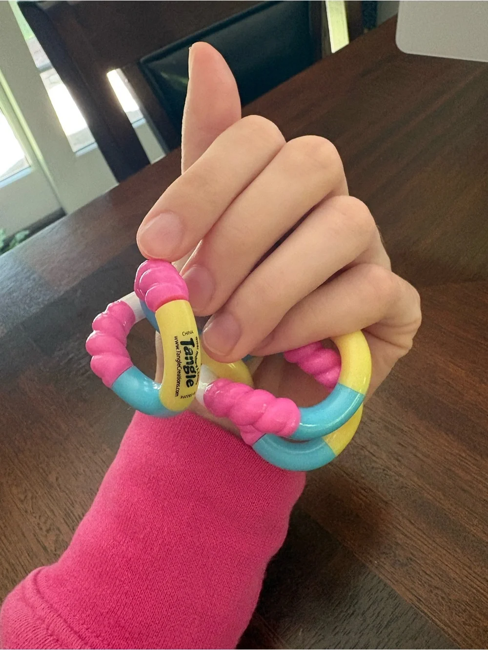 Classic Twist Fidget Toy - Pink, Blue, Yellow, White